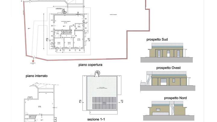 TERRENO  900 mt   CON  PROGETTO  APPROVATO